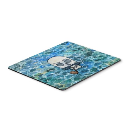 Skilledpower Skeleton Skull Pirate Mouse Pad, Hot Pad or Trivet SK2886785